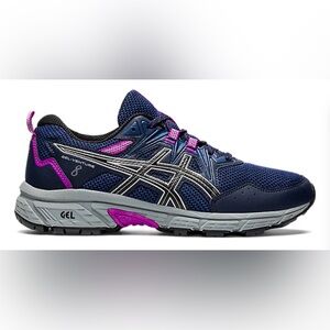 ASICS Gel Venture 8 Navy and Pink Sneakers